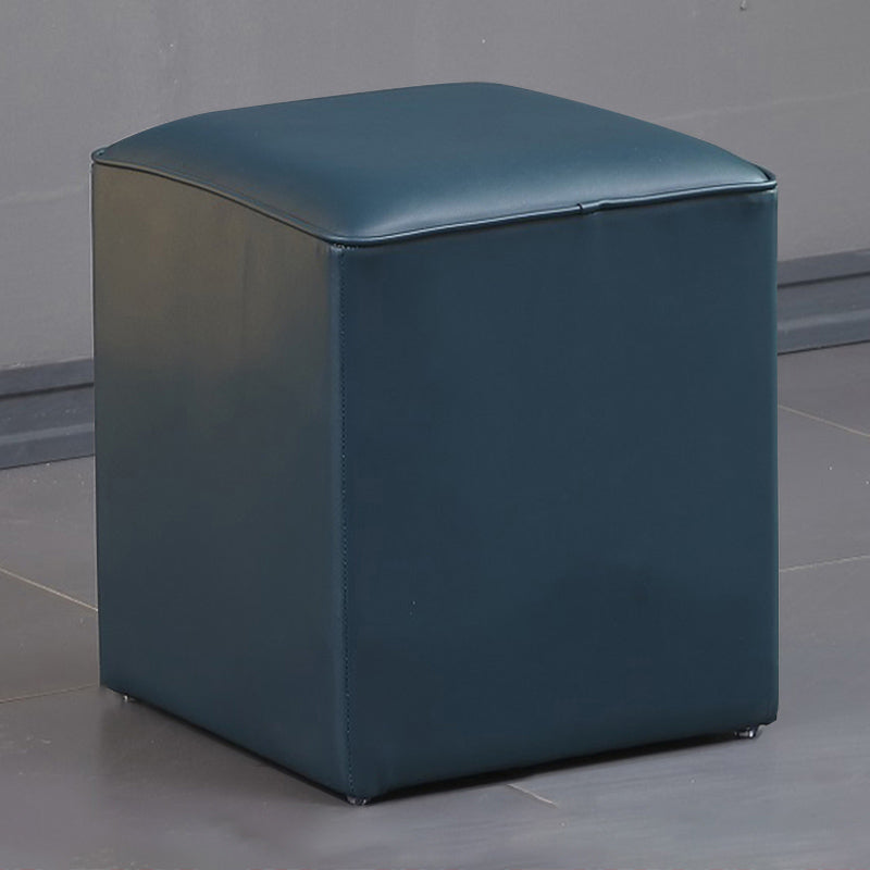 POUF OTTOMANO DE POUF OTTOMANO Color sólido de cuero sólido Otomano