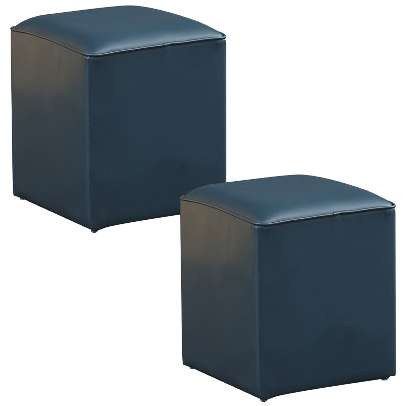 POUF OTTOMANO DE POUF OTTOMANO Color sólido de cuero sólido Otomano