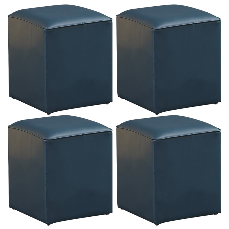 POUF OTTOMANO DE POUF OTTOMANO Color sólido de cuero sólido Otomano