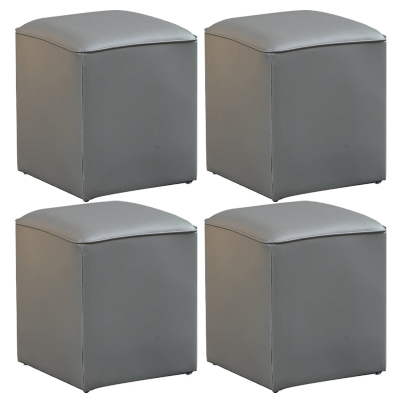 POUF OTTOMANO DE POUF OTTOMANO Color sólido de cuero sólido Otomano