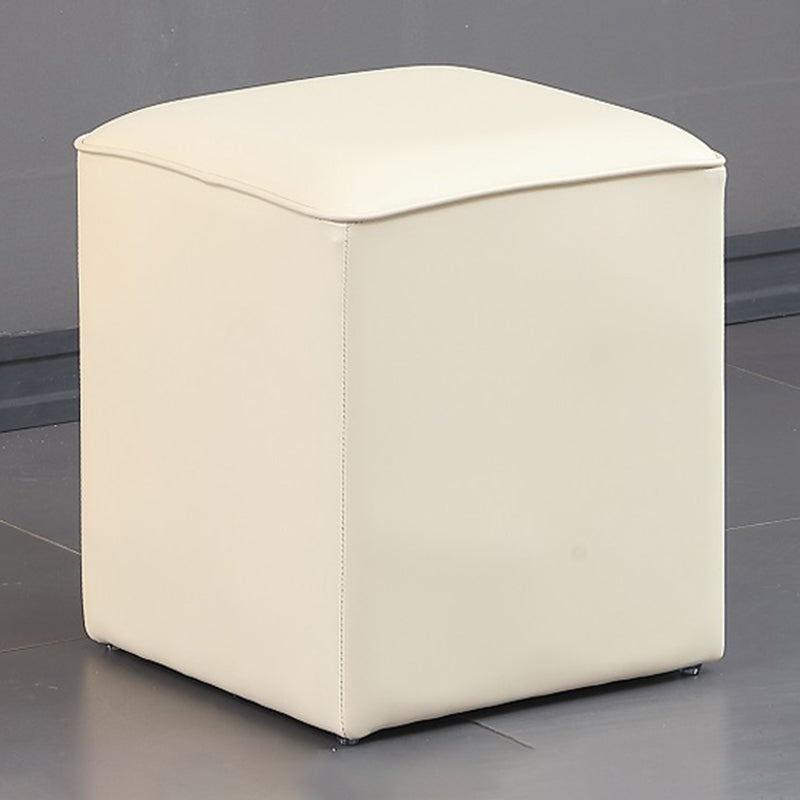 POUF OTTOMANO DE POUF OTTOMANO Color sólido de cuero sólido Otomano