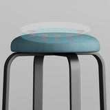 Fabric Round Water Resistant Ottoman Modern Solid Color Metal Frame Ottoman Clearhalo 'furn' 'furn_ottomans_poufs' 'Furniture' 'Living Room Furniture' 'Ottomans & Poufs' 'ottomans_poufs' 6009281