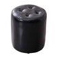 Modern Pouf Ottoman Genuine Leather Tufted Upholstered Solid Color Ottoman Clearhalo 'furn' 'furn_ottomans_poufs' 'Furniture' 'Living Room Furniture' 'Ottomans & Poufs' 'ottomans_poufs' 6012424