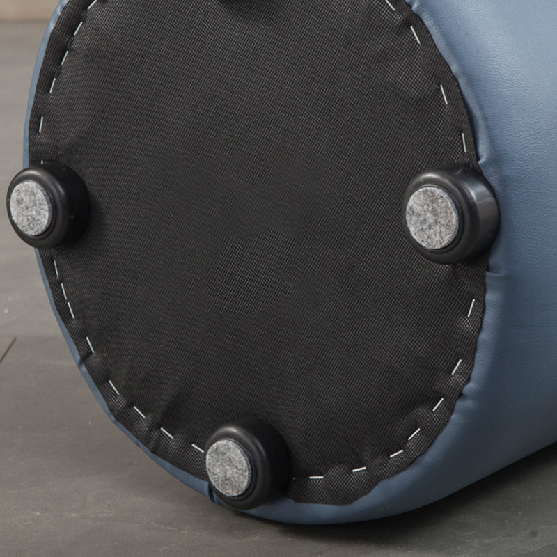 Contemporary Pouf Ottoman Genuine Leather Tufted Upholstered Solid Color Ottoman Clearhalo 'furn' 'furn_ottomans_poufs' 'Furniture' 'Living Room Furniture' 'Ottomans & Poufs' 'ottomans_poufs' 6012482