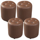 Contemporary Pouf Ottoman Genuine Leather Tufted Upholstered Solid Color Ottoman Round Coffee 4 Piece Set Clearhalo 'furn' 'furn_ottomans_poufs' 'Furniture' 'Living Room Furniture' 'Ottomans & Poufs' 'ottomans_poufs' 6012498