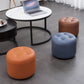 Mid-Century Modern Pouf Ottoman Genuine Leather Upholstered Tufted Round Ottoman Clearhalo 'furn' 'furn_ottomans_poufs' 'Furniture' 'Living Room Furniture' 'Ottomans & Poufs' 'ottomans_poufs' 6012535