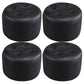 Mid-Century Modern Pouf Ottoman Genuine Leather Upholstered Tufted Round Ottoman Black 4 Piece Set Clearhalo 'furn' 'furn_ottomans_poufs' 'Furniture' 'Living Room Furniture' 'Ottomans & Poufs' 'ottomans_poufs' 6012536