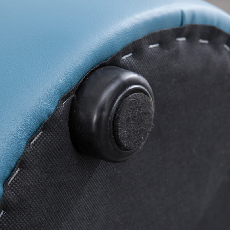 Mid-Century Modern Pouf Ottoman Genuine Leather Upholstered Tufted Round Ottoman Clearhalo 'furn' 'furn_ottomans_poufs' 'Furniture' 'Living Room Furniture' 'Ottomans & Poufs' 'ottomans_poufs' 6012545