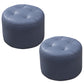 Mid-Century Modern Pouf Ottoman Genuine Leather Upholstered Tufted Round Ottoman Royal Blue 2 Piece Set Clearhalo 'furn' 'furn_ottomans_poufs' 'Furniture' 'Living Room Furniture' 'Ottomans & Poufs' 'ottomans_poufs' 6012561