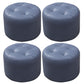 Mid-Century Modern Pouf Ottoman Genuine Leather Upholstered Tufted Round Ottoman Royal Blue 4 Piece Set Clearhalo 'furn' 'furn_ottomans_poufs' 'Furniture' 'Living Room Furniture' 'Ottomans & Poufs' 'ottomans_poufs' 6012562