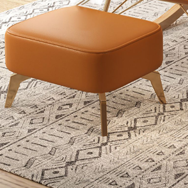 Chaise à bascule moderne coussins touffés rembourrés avec planeur de jambes légères