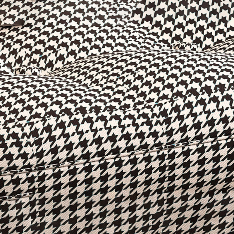 Chaise à bascule moderne coussins touffés rembourrés avec planeur de jambes légères