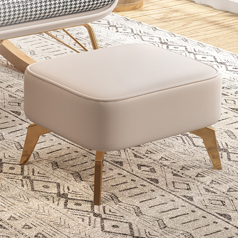 Chaise à bascule moderne coussins touffés rembourrés avec planeur de jambes légères