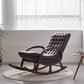 Modern Textured Rocking Chair Removable Cushions Rocker Chair for Living Room Coffee Clearhalo 'Chairs & Seating' 'furn' 'furn_rocking_chairs' 'Furniture' 'Living Room Furniture' 'Rocking Chairs' 'rocking_chairs' 6012717