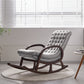 Modern Textured Rocking Chair Removable Cushions Rocker Chair for Living Room Light Gray Clearhalo 'Chairs & Seating' 'furn' 'furn_rocking_chairs' 'Furniture' 'Living Room Furniture' 'Rocking Chairs' 'rocking_chairs' 6012718