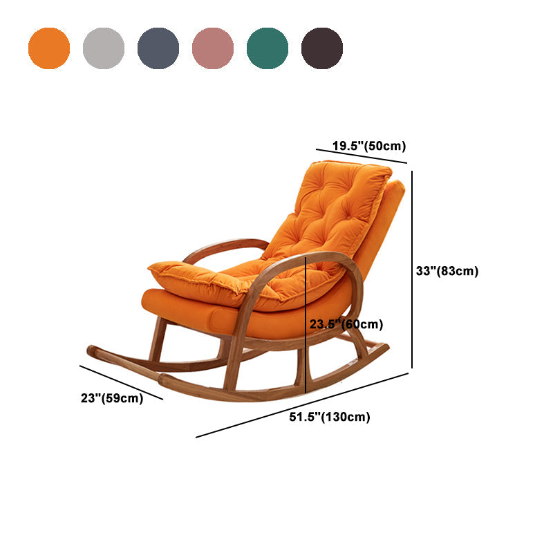 Modern Textured Rocking Chair Removable Cushions Rocker Chair for Living Room Clearhalo 'Chairs & Seating' 'furn' 'furn_rocking_chairs' 'Furniture' 'Living Room Furniture' 'Rocking Chairs' 'rocking_chairs' 6012726