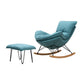 Chaise de rocker de style moderne à fuseau de fuseau de fuseau chaise de culbuteur avec ottoman