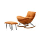 Chaise de rocker de style moderne à fuseau de fuseau de fuseau chaise de culbuteur avec ottoman