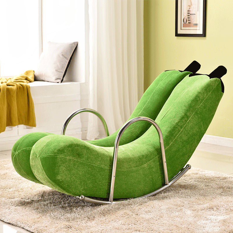 Upholstered Pure Color Rocking Chair Removable Cushions Rocker Chair for Drawing Room Green Clearhalo 'Chairs & Seating' 'furn' 'furn_rocking_chairs' 'Furniture' 'Living Room Furniture' 'Rocking Chairs' 'rocking_chairs' 6012785