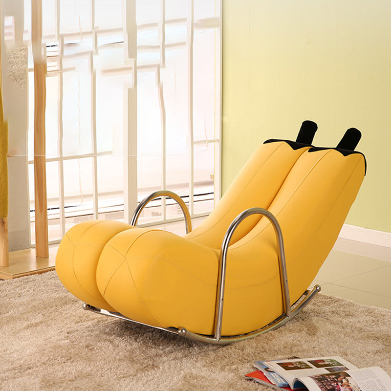 Upholstered Pure Color Rocking Chair Removable Cushions Rocker Chair for Drawing Room Clearhalo 'Chairs & Seating' 'furn' 'furn_rocking_chairs' 'Furniture' 'Living Room Furniture' 'Rocking Chairs' 'rocking_chairs' 6012792