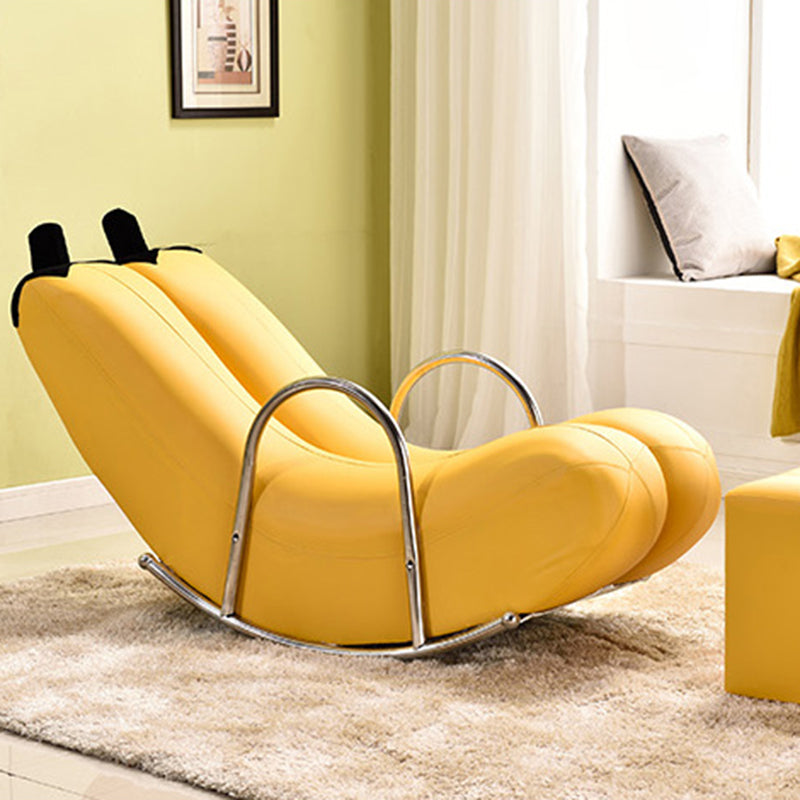 Upholstered Pure Color Rocking Chair Removable Cushions Rocker Chair for Drawing Room Clearhalo 'Chairs & Seating' 'furn' 'furn_rocking_chairs' 'Furniture' 'Living Room Furniture' 'Rocking Chairs' 'rocking_chairs' 6012793