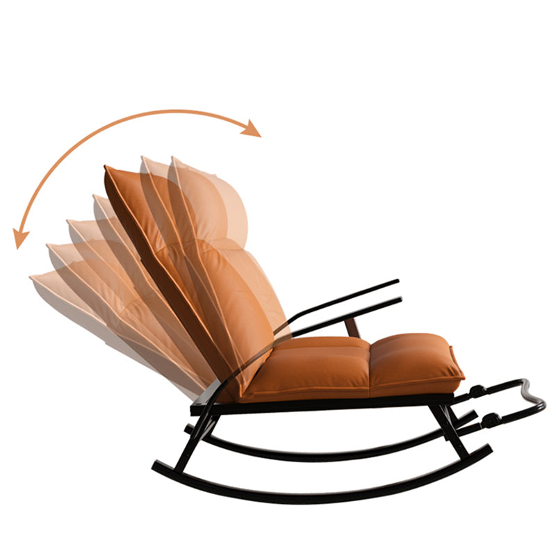 Modern Rocker Upholstered Button-Tufted Reclining Rocking Accent Chair