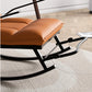 Modern Rocker Upholstered Button-Tufted Reclining Rocking Accent Chair