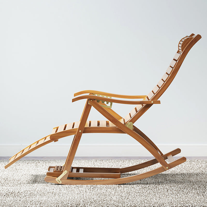 Chaise de chaise de chaise de coussin de style moderne avec chaise à bascule de bambou avec cadre en bambou