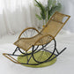 Modern Wicker Rocking Chair Brown Water Resistant Rocker for Living Room Brown Clearhalo 'Chairs & Seating' 'furn' 'furn_rocking_chairs' 'Furniture' 'Living Room Furniture' 'Rocking Chairs' 'rocking_chairs' 6013056