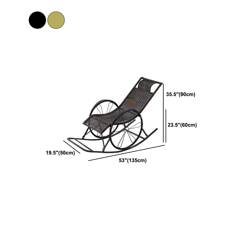 Modern Wicker Rocking Chair Brown Water Resistant Rocker for Living Room Clearhalo 'Chairs & Seating' 'furn' 'furn_rocking_chairs' 'Furniture' 'Living Room Furniture' 'Rocking Chairs' 'rocking_chairs' 6013076