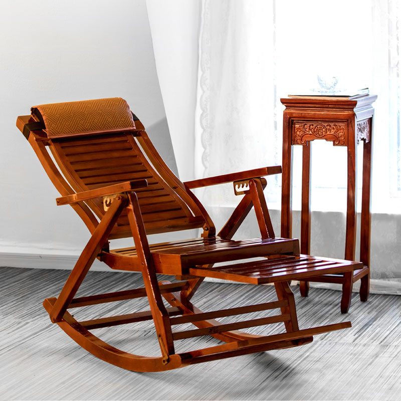 Chaise à bascule traditionnelle à cadre en bois massif backrex à bascule à bascule intérieure