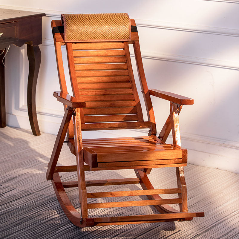 Chaise à bascule traditionnelle à cadre en bois massif backrex à bascule à bascule intérieure