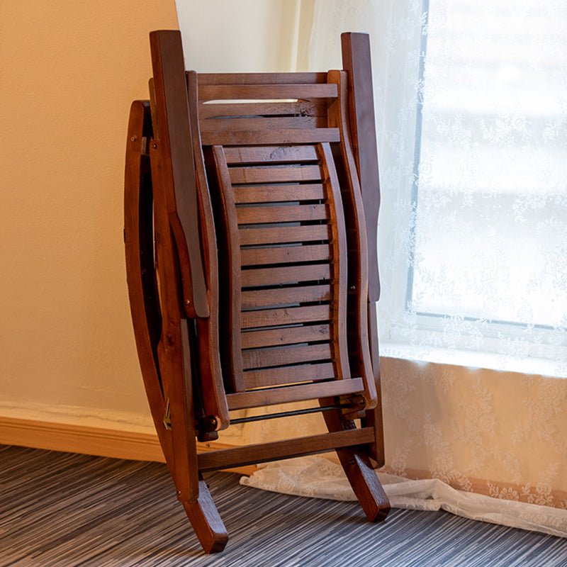 Chaise à bascule traditionnelle à cadre en bois massif backrex à bascule à bascule intérieure