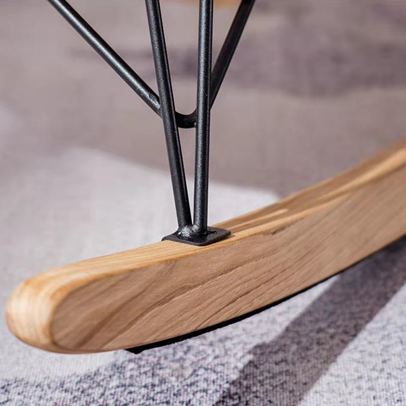 Modern Solid Color Rocking Chair Water Resistant Faux Leather with Cushions Clearhalo 'Chairs & Seating' 'furn' 'furn_rocking_chairs' 'Furniture' 'Living Room Furniture' 'Rocking Chairs' 'rocking_chairs' 6013125