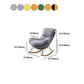 Modern Solid Color Rocking Chair Water Resistant Faux Leather with Cushions Clearhalo 'Chairs & Seating' 'furn' 'furn_rocking_chairs' 'Furniture' 'Living Room Furniture' 'Rocking Chairs' 'rocking_chairs' 6013128