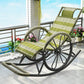 Modern Spindle Rattan Rocking Chair Metal Frame Wheel Handrail Design Rocker Chair Green Clearhalo 'Chairs & Seating' 'furn' 'furn_rocking_chairs' 'Furniture' 'Living Room Furniture' 'Rocking Chairs' 'rocking_chairs' 6013135