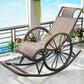Modern Spindle Rattan Rocking Chair Metal Frame Wheel Handrail Design Rocker Chair Silver Gray Clearhalo 'Chairs & Seating' 'furn' 'furn_rocking_chairs' 'Furniture' 'Living Room Furniture' 'Rocking Chairs' 'rocking_chairs' 6013136
