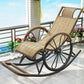 Modern Spindle Rattan Rocking Chair Metal Frame Wheel Handrail Design Rocker Chair Black-Gold Clearhalo 'Chairs & Seating' 'furn' 'furn_rocking_chairs' 'Furniture' 'Living Room Furniture' 'Rocking Chairs' 'rocking_chairs' 6013141