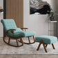 Mid Century Fabric Rocking Chair with Pillow Textured Rocker Chair for Living Room Clearhalo 'Chairs & Seating' 'furn' 'furn_rocking_chairs' 'Furniture' 'Living Room Furniture' 'Rocking Chairs' 'rocking_chairs' 6013196