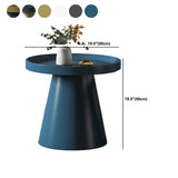 Tavolino moderno di ferro della metà del secolo set da tavolo da cocktail vassoio rotondo