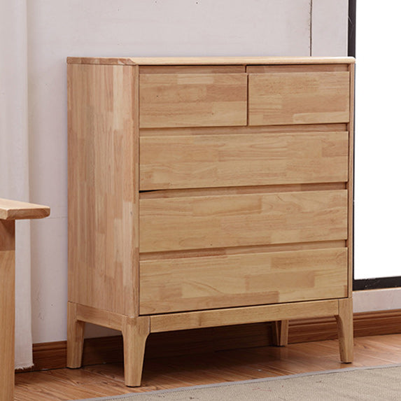 Coffre d'accentuation moderne avec des jambes et des tiroirs naturels