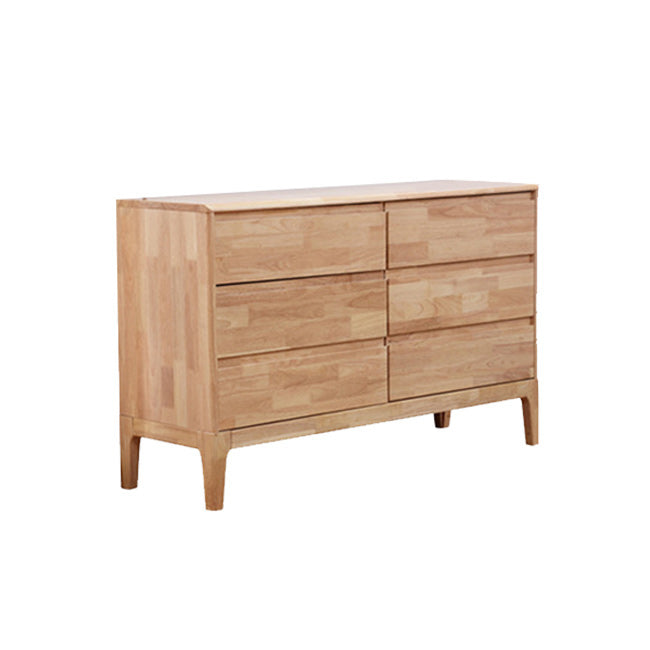 Coffre d'accentuation moderne avec des jambes et des tiroirs naturels