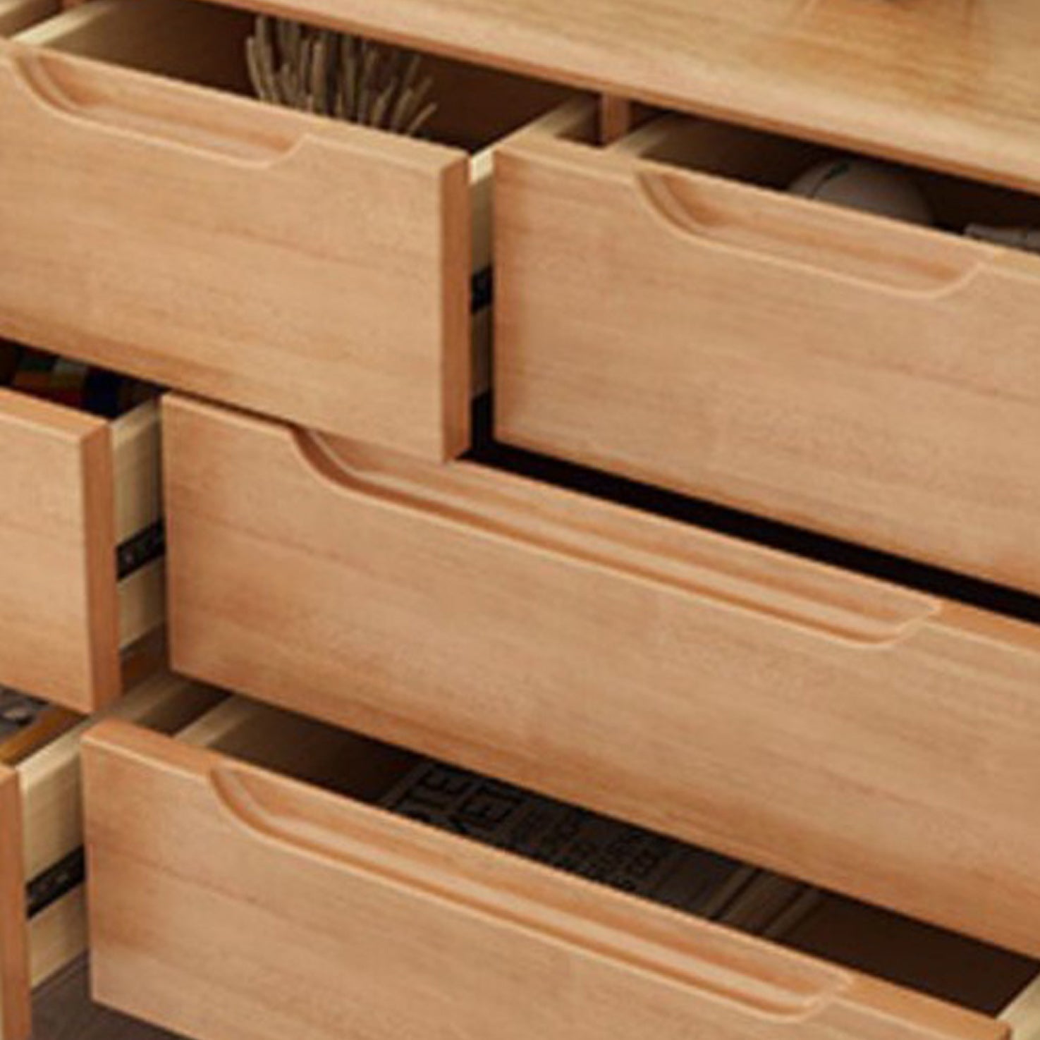 Mid-Century Modern Accent Chest with Straight Legs in Rubberwood Clearhalo 'Cabinets & Chests' 'cabinets_chests' 'furn' 'furn_cabinets_chests' 'Furniture' 'Living Room Furniture' 6013570