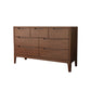 Mid-Century Modern Accent Chest with Straight Legs in Rubberwood Clearhalo 'Cabinets & Chests' 'cabinets_chests' 'furn' 'furn_cabinets_chests' 'Furniture' 'Living Room Furniture' 6013575
