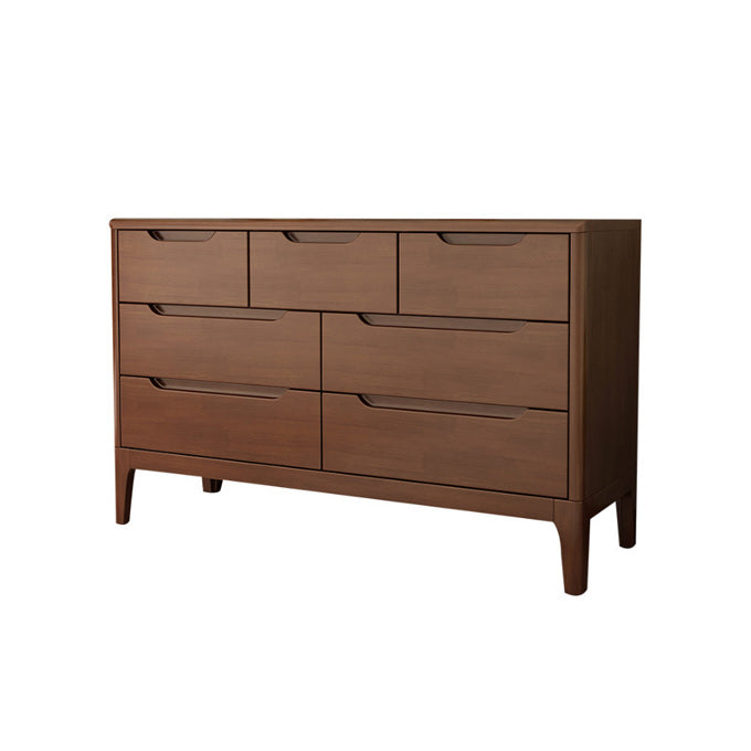 Mid-Century Modern Accent Chest with Straight Legs in Rubberwood Clearhalo 'Cabinets & Chests' 'cabinets_chests' 'furn' 'furn_cabinets_chests' 'Furniture' 'Living Room Furniture' 6013575