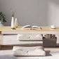Brown Rectangular Coffee Table Sled Base Wooden Cocktail Table Clearhalo 'Coffee & Accent Tables' 'Coffee Tables' 'coffee_tables' 'furn' 'furn_coffee_tables' 'Furniture' 'Living Room Furniture' 6013599