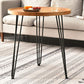 3 Legs Round Coffee Table Wooden Coffee Table in Brown Modern Style Clearhalo 'Coffee & Accent Tables' 'Coffee Tables' 'coffee_tables' 'furn' 'furn_coffee_tables' 'Furniture' 'Living Room Furniture' 6013662