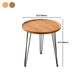 3 Legs Round Coffee Table Wooden Coffee Table in Brown Modern Style Clearhalo 'Coffee & Accent Tables' 'Coffee Tables' 'coffee_tables' 'furn' 'furn_coffee_tables' 'Furniture' 'Living Room Furniture' 6013671