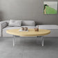 Scandinavian Solid Wood Coffee Table 14.96" H Acrylic Legs Cocktail Table Clearhalo 'Coffee & Accent Tables' 'Coffee Tables' 'coffee_tables' 'furn' 'furn_coffee_tables' 'Furniture' 'Living Room Furniture' 6013691