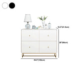 Modern Accent Chest with Iron Base and Solid Wood Soft Close Chest